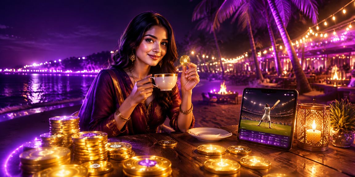 সেন্ট মারটিন সৈকতে ক্রিকেট বাজি উপভোগ করছেন খেলোয়াড়